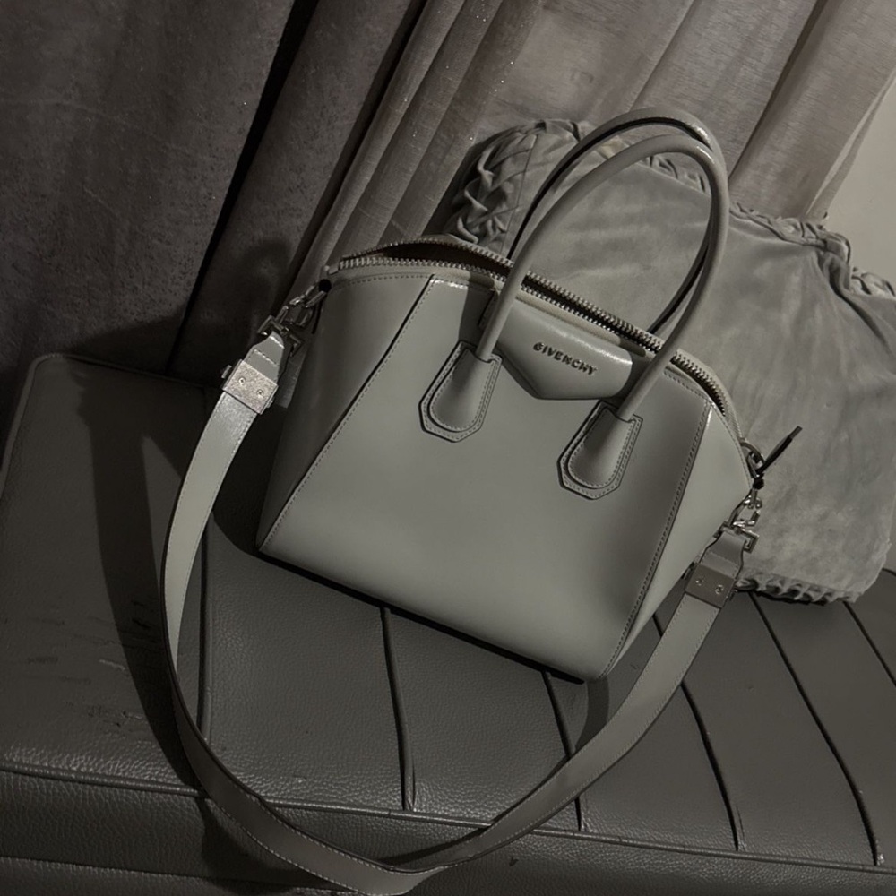 Givenchy Gray Leather Handbag